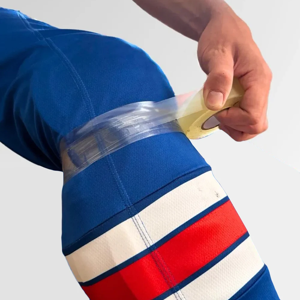 1pc Clear Shin Pad Tape Ice Hockey Tape Anti-slip Sport Tape Multi-purpose for Shin Guard Skating Gear Hockey Accessories