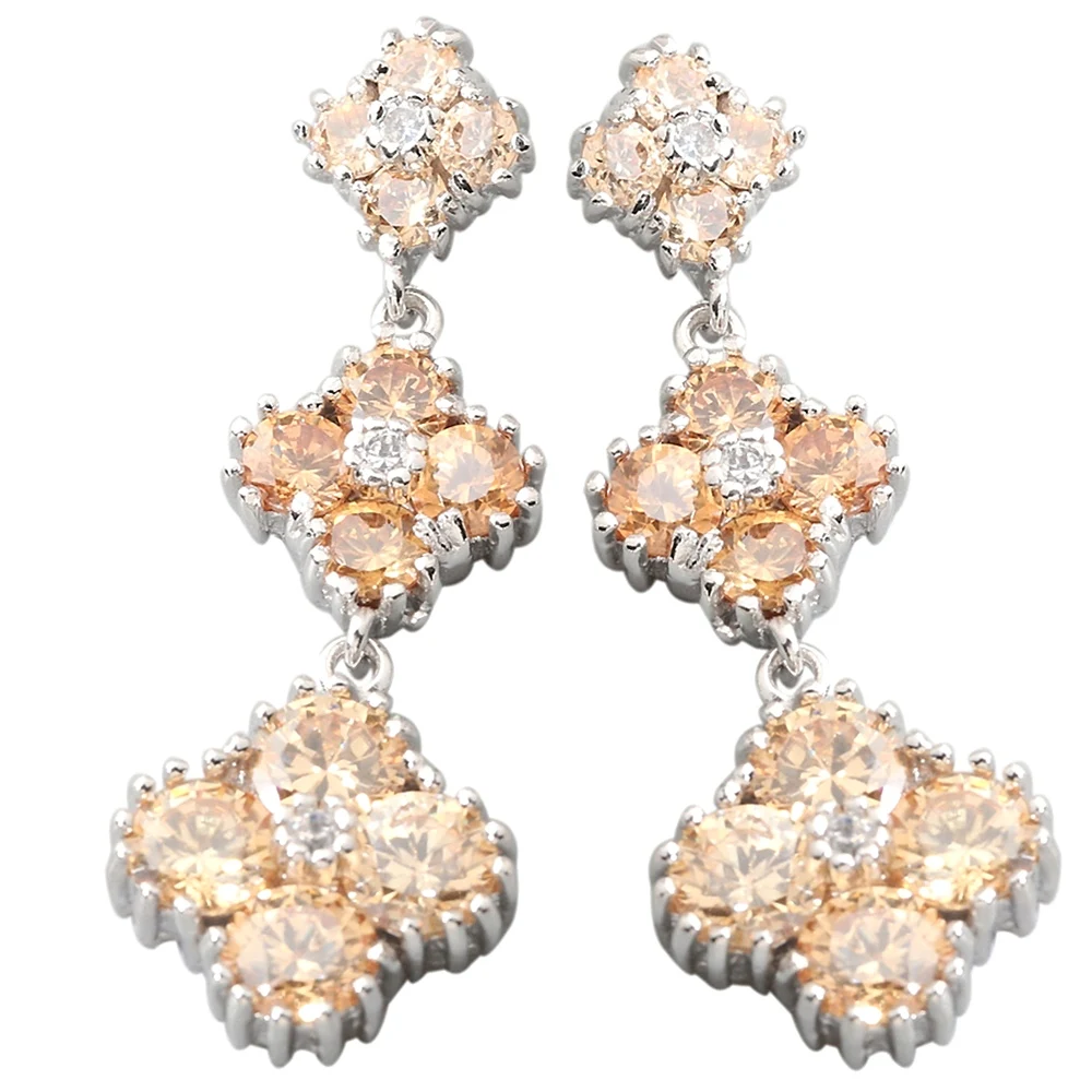 

Коричневый морганит, серебро пробы, 5 мм