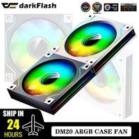 darkflash DM20 RGB FAN 120MM Pc Computer Case Fan Aircooler PWM 12CM White CPU Water Cooler Silent ARGB Fans Cooling Ventilador