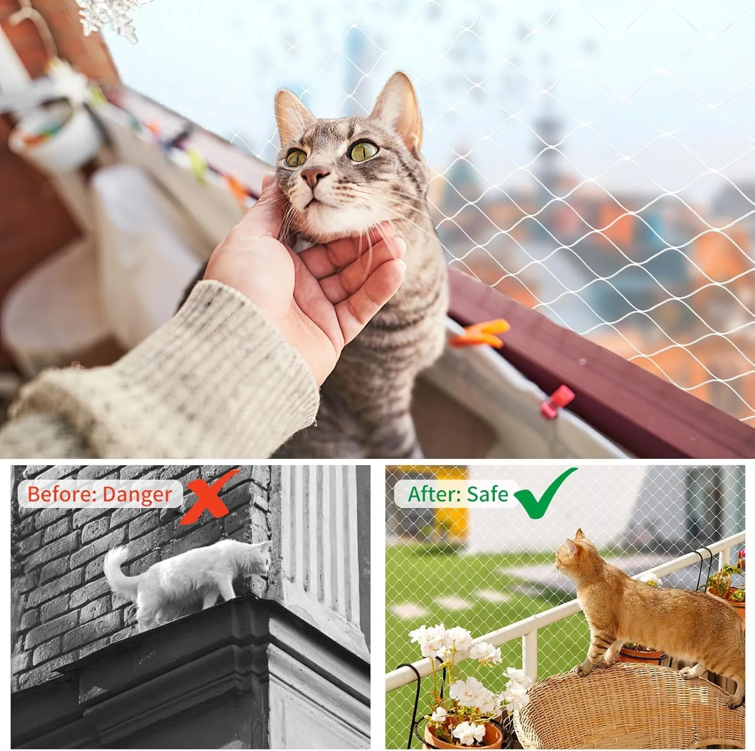 Thumbnail 3 - #1 Trending Cat Safety Window Nets Right Now
