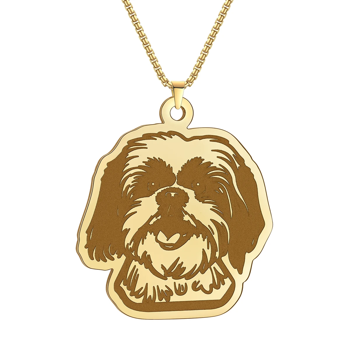 CHENGXUN Shih Tzu Pendant Necklace For Women Men Jewelry Accessories Cute Neck Chain Necklace Birthday Gifts