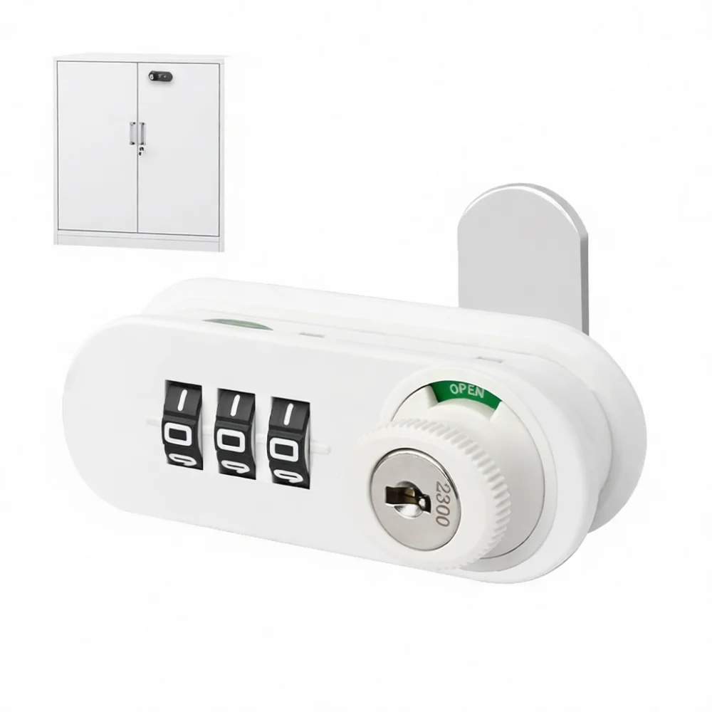 Security 3 Dial Combination Cam Lock For Office Cabinet Drawer Wooden Wardrobe Steel Box Mechanical Password Locker Access