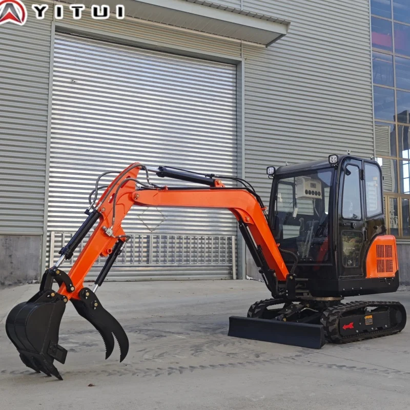 Customized Mini Excavator Small Digger with Hydraulic System for Garden Construction Farm & Landscape Projects - view 4