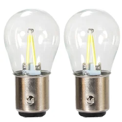 2X P21W Ba15s 1156 Led 1157 Bay15d Bulb Socket Filament Chip Car Light Bulb Lamp Lada Clearance Lights Auto Brake Lights 12V Red