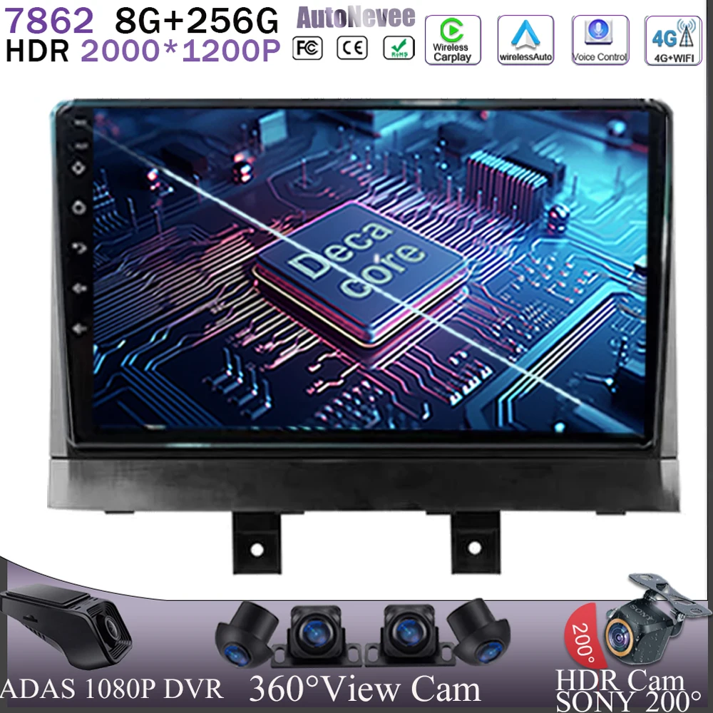 

Android 13 для Changan Alsvin 3 2018 - 2023 Multimidia Автомагнитола DVD GPS BT 2din автомобильное стерео видео 5G WIFI QLED экран