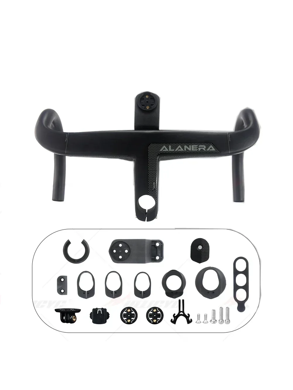 AliExpress Acavalr ALAENRA Road Bike Full Internal Wiring Integrated Carbon Handlebar 28.6mm Bike Carbon Handlebars with Comput Holder