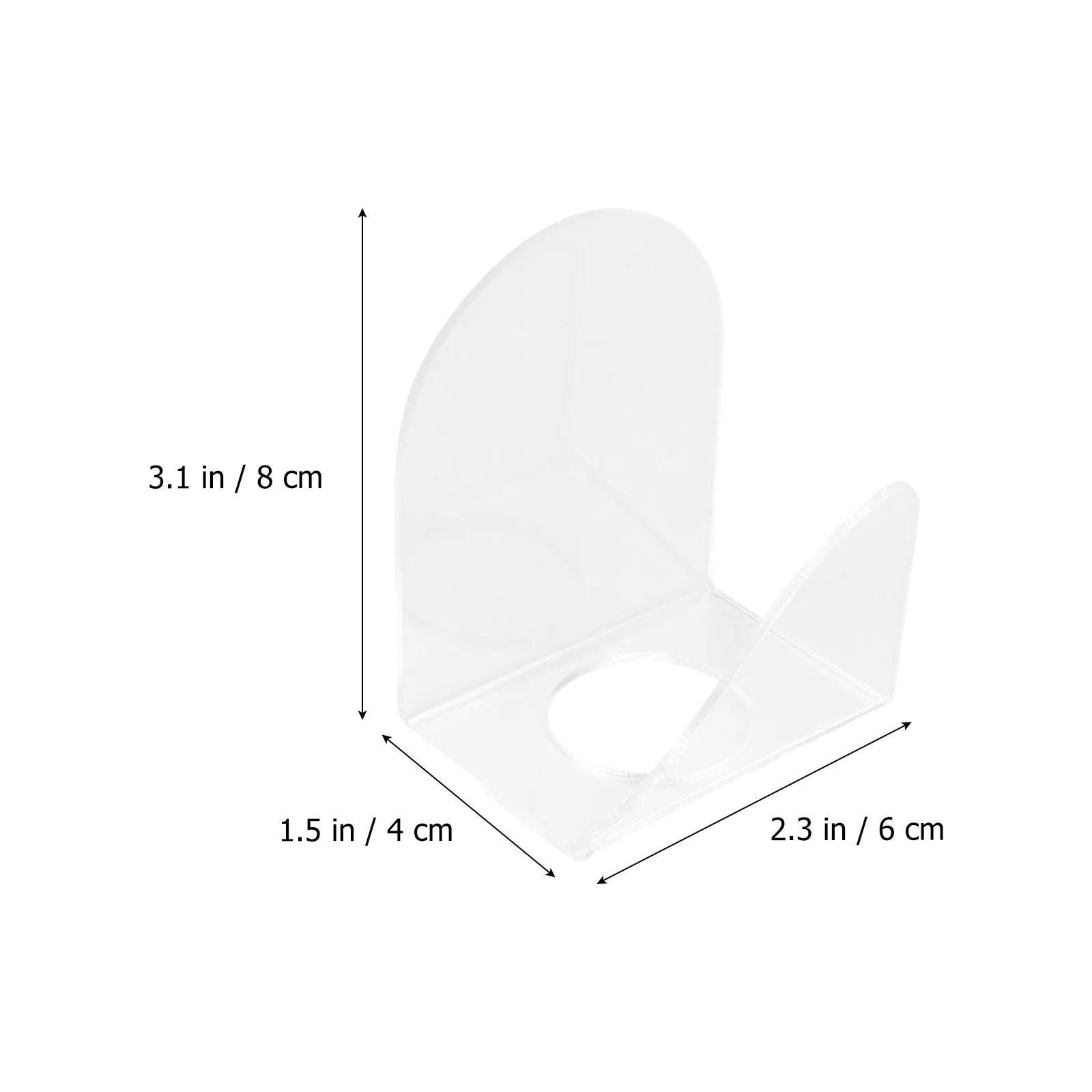 2Pcs Ergonomic Hand-Fit Acrylic Makeup Mixing Palette Transparent for Foundation Lipstick Eyeshadow Blending Custom Shade