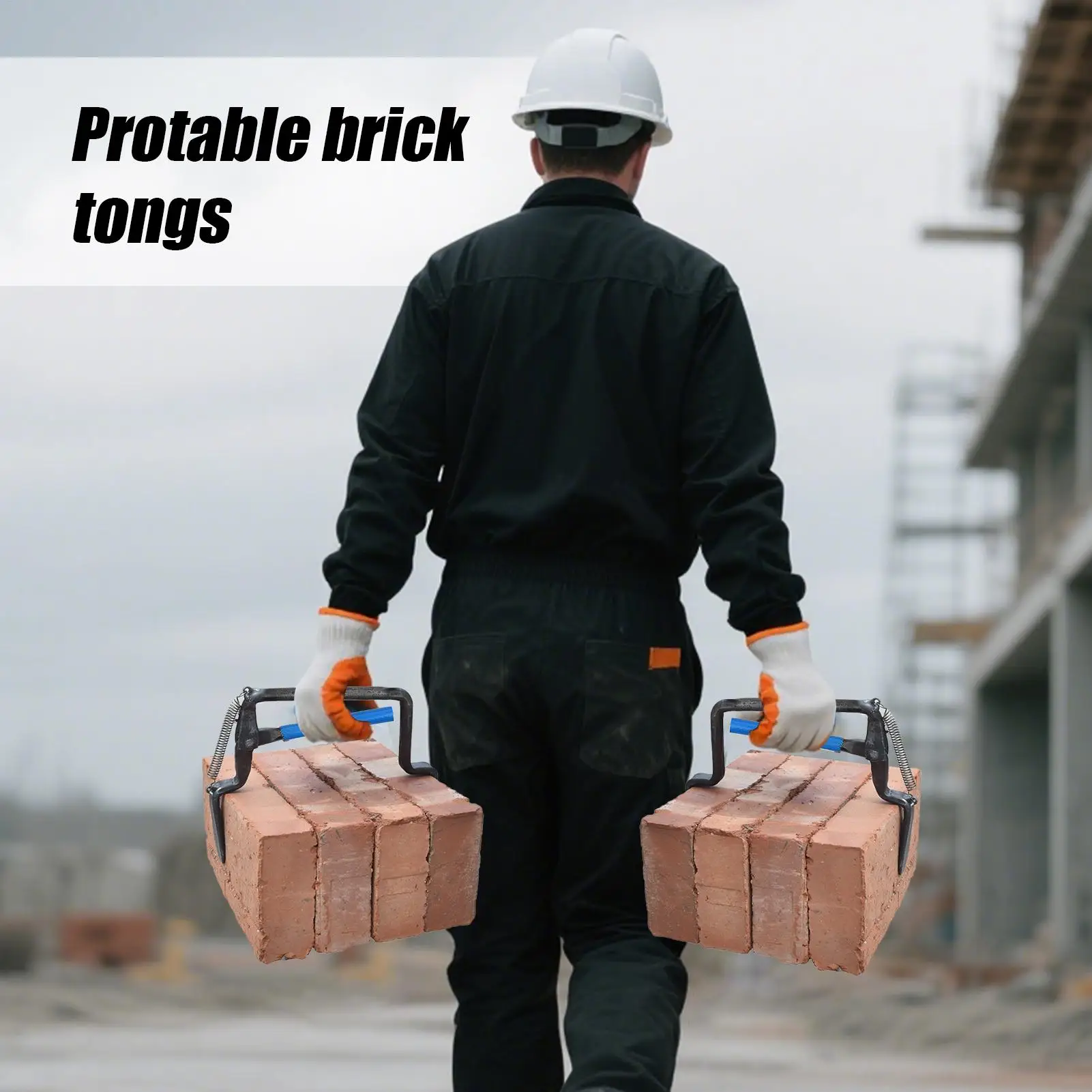 Brick Grip Handle Heavy Duty Steel Masonry Brick Lifting Handle Garden Construction Projects Carrying Equipment For Home