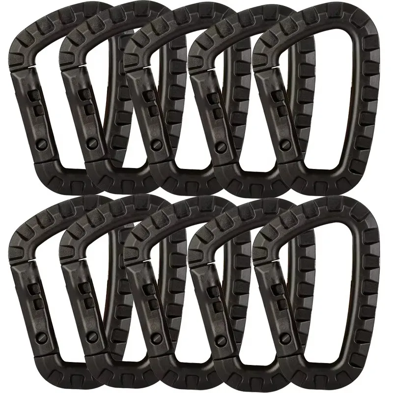 1/3/5Pcs Plastic Carabiner Snap Clip Hook D-ring Buckle Keychain Webbing Outdoor Molle Tactical Backpack Strap DIY Accessories