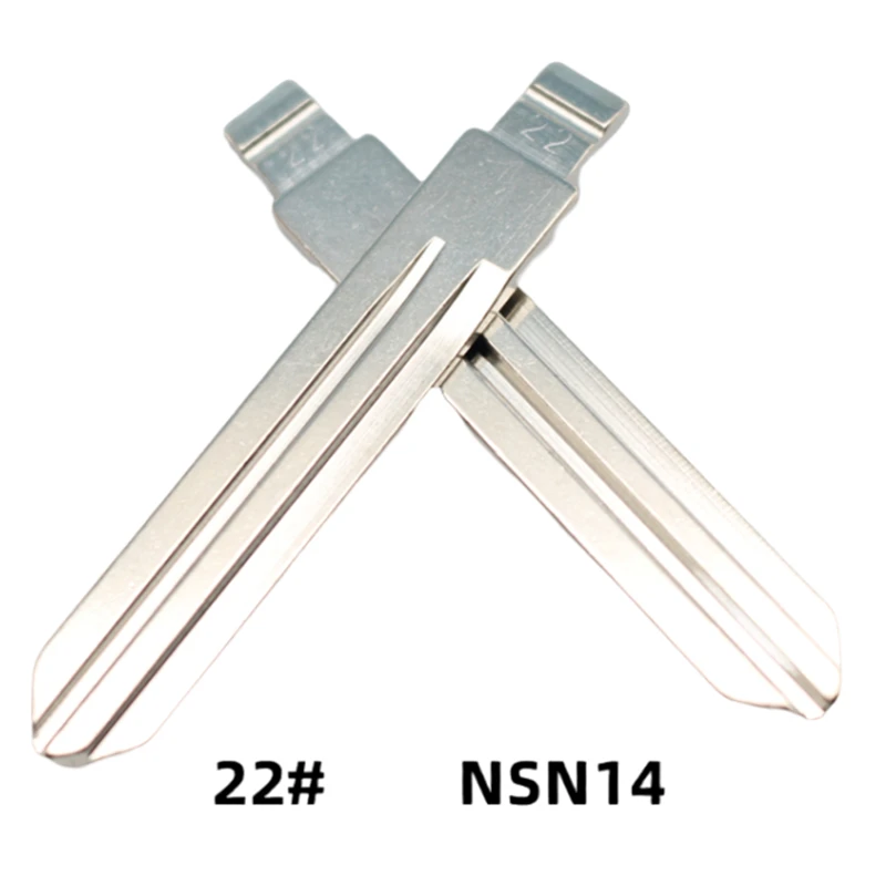 

10Pcs 22# NSN14 Metal Blank Uncut Remote Key Blade For Nissan A33 Tiida Sunny For Keydiy KD Xhorse VVDI JMD