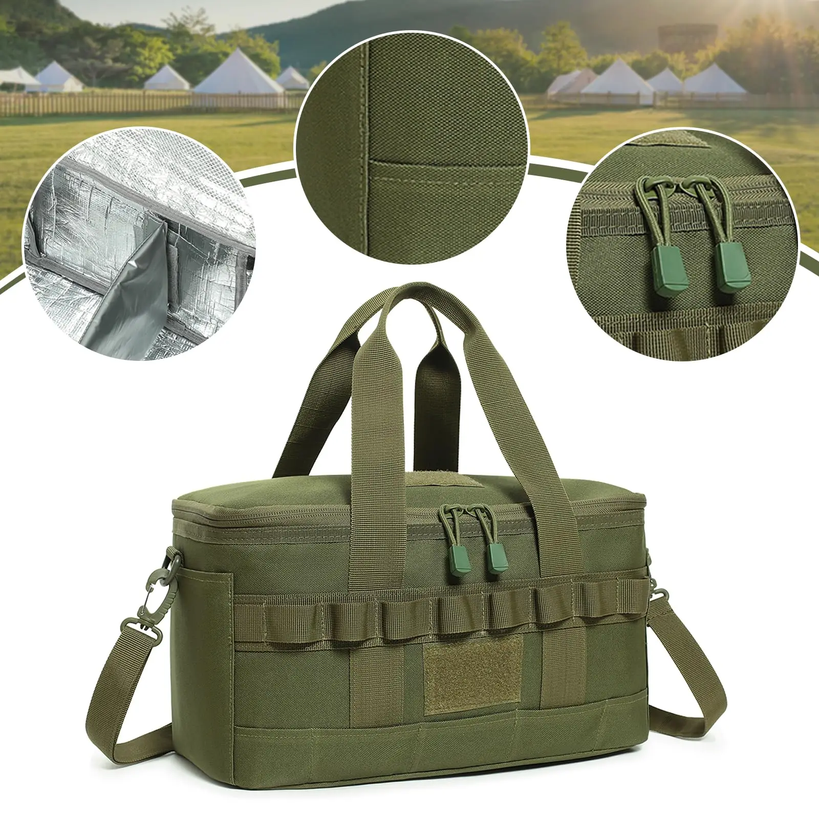 Fiambrera táctica impermeable y aislada – Grande para campo - imagen 4