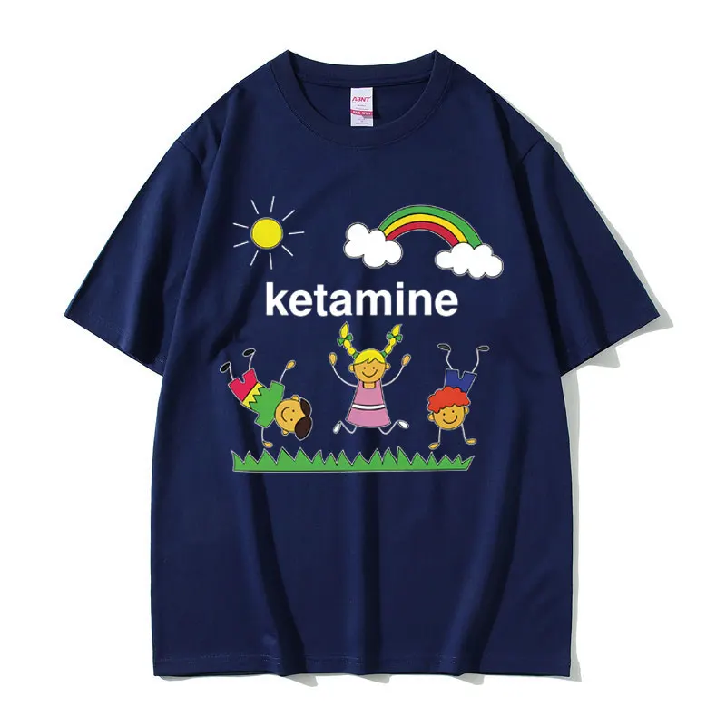 الكيتامين الرقص الاطفال دانك تي شيرتات عجيبة الرجال النساء موضة عادية الفكاهة تي شيرت الذكور الصيف القطن تنفس #6