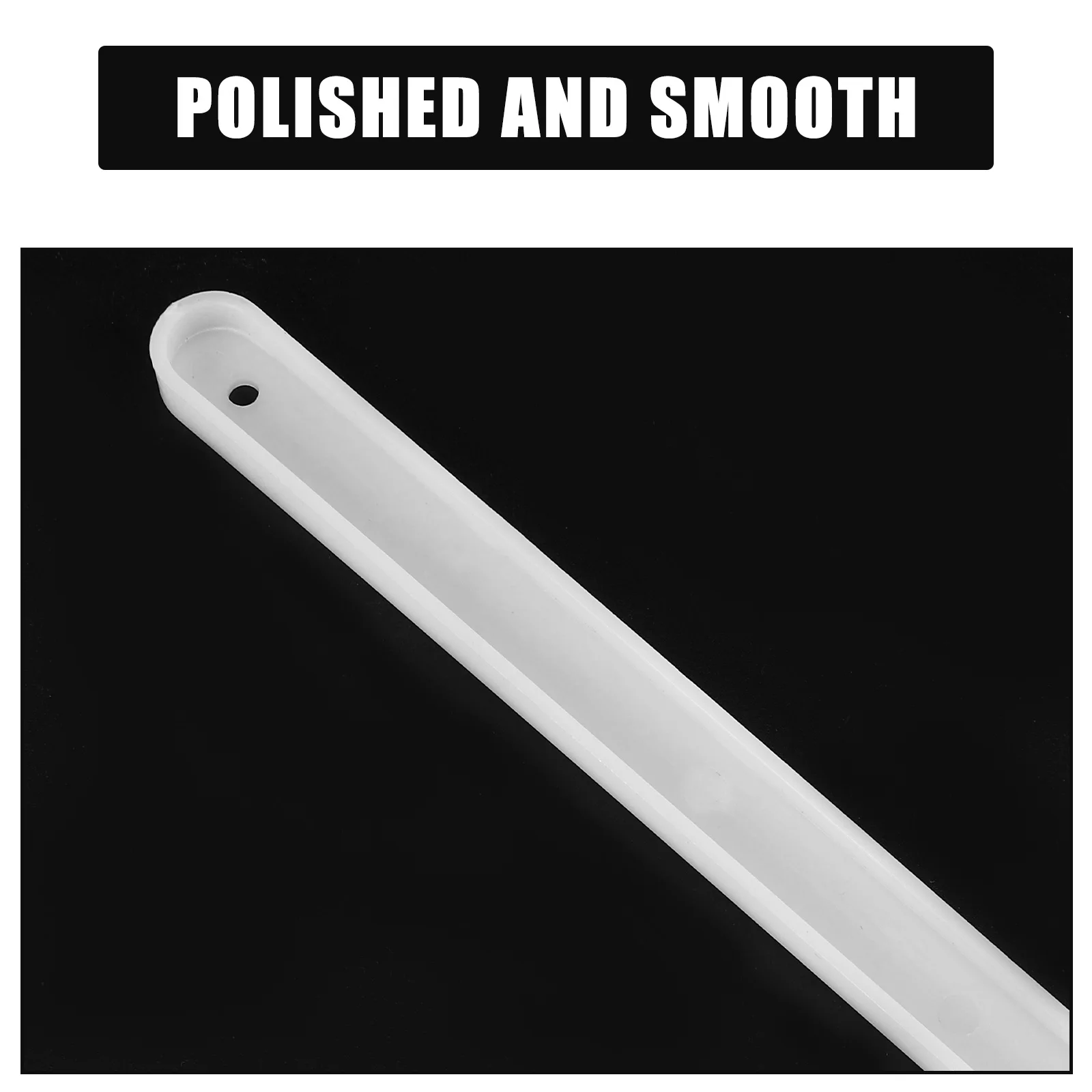 

6 set 6 Sets White Plastic Drawer Slides Smooth Bearing Full Extension Low Noise Heavy Duty Cabinet Side Track Durable Furniture