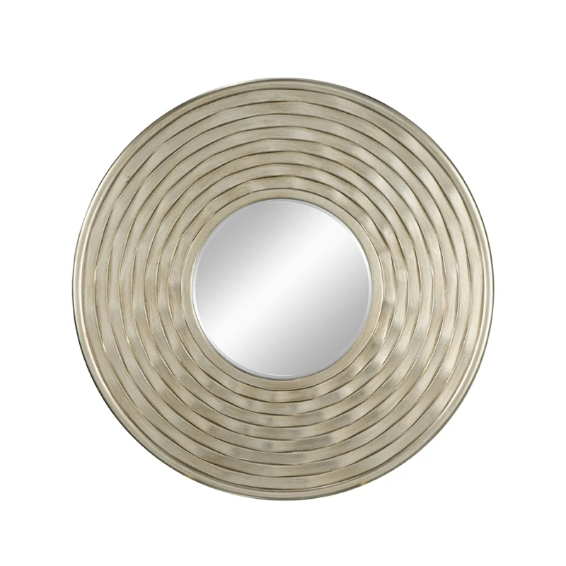 مرآة مستديرة D31.3x2، مرآة مثبتة على الحائط لديكور المنزل لغرفة المعيشة في الحمام