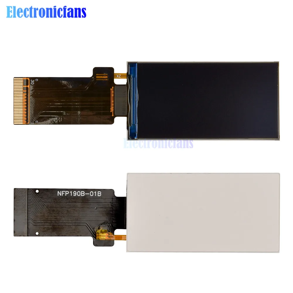 Imagem -05 - Polegada Tft Lcd 170x320 Resolução 30pin 8bit Spi Interface de Porta Paralela Direção Ajustável Tela a Cores St7789v3 1.9