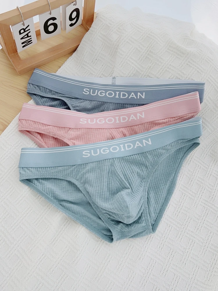 soft modal low waist sexy U convex thin comfortable breathable pink underwear postage men\'s underwear briefs