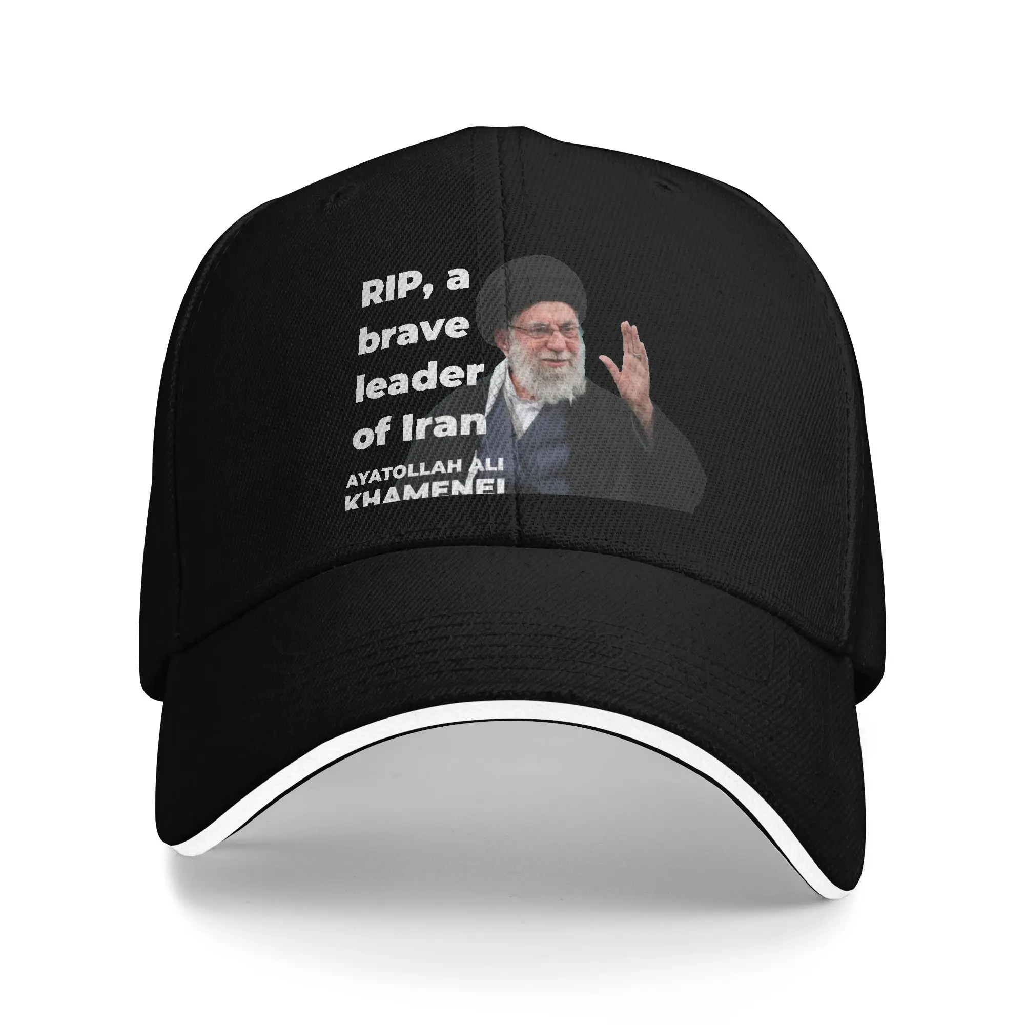 

S-Seyyed Ali K-Khamenei Sun Baseball Cap Summer Casual Hip Hop Hats For Men Women Kpop Rock Baseball Caps