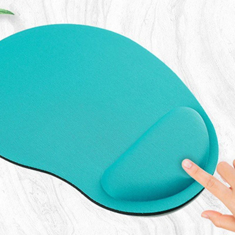 Effen Kleur Eva Ondersteuning Polsband Muis Mat Pad Muismat Met Polssteun Voor Laptop Mat Anti-Slip Gel Pols Voor Laptop Computer