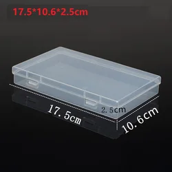 Mini cajas rectangulares de plástico transparente, contenedor de almacenamiento, caja de embalaje para pendientes, anillos, cuentas, recolección de artículos pequeños