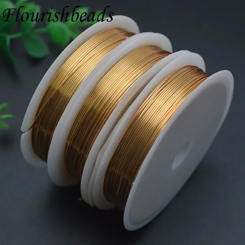 10 Rolls/lot Gold Color Metal Copper Wire Beading Rope Cord Fishing Thread String for Women  DIY Necklace Jewelry Making