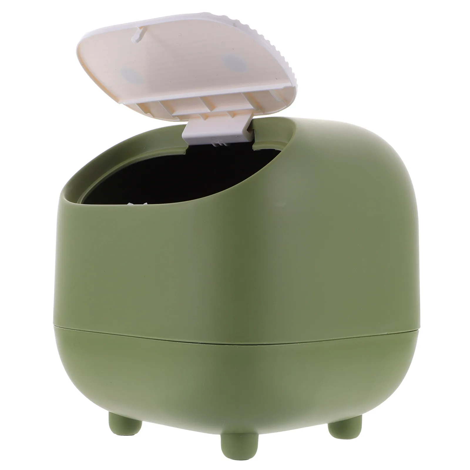

Pressing Trash Bin Bedside Garbage Can Small Desktop Rubbish Bin Decorative Reusable Easy Clean Home Office Wastebasket