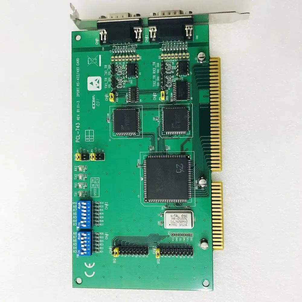 PCL-743 REV.B1 2-Port Communication Card RS422/485 CARD