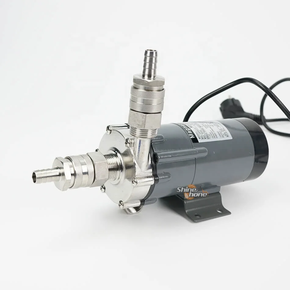 15R Stainless Steel Homebrew Beverage  Magnetic Beer Pump with  Stainless Steel Quick Disconnect