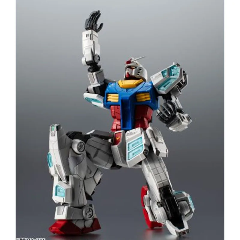 بانداي حقيقية روبوت الأرواح أنيمي الشكل RX-78F00/E جاندام ألعاب شخصيات الحركة لصبي أطفال هدية تحصيل نموذج الحلي