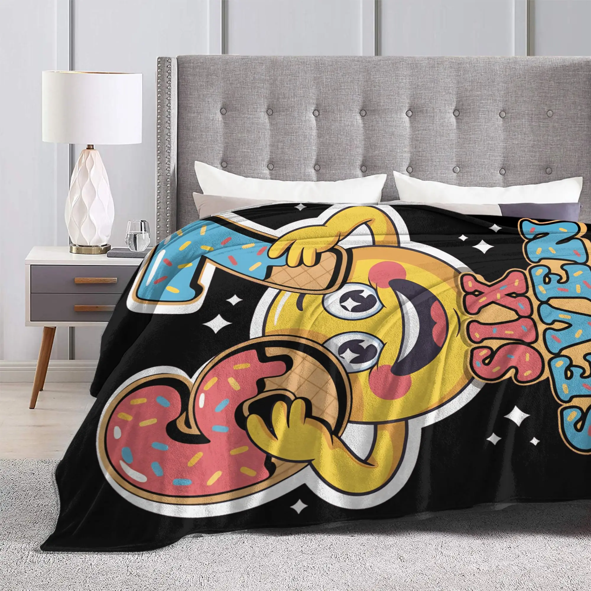 ستة سبعة ميمي الآيس كريم بالتنقيط الهراء المخروط مضحك 67 سوبر لينة البطانيات الفتيات الفتيان أفخم الفراش يلقي الأريكة كرسي المفرش