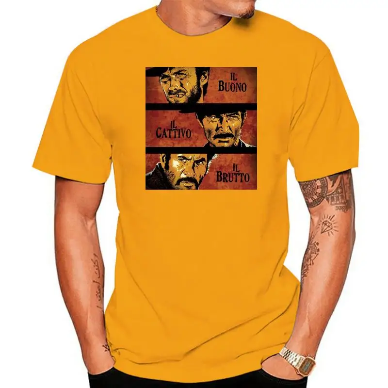 Clint Eastwood The Good The Bad And The Ugly T-Shirt Men Clothes Tee Shirt