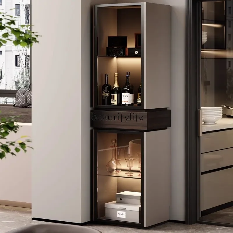 

ls 04Italian minimalist corner cabinet wine cabinet living room storage