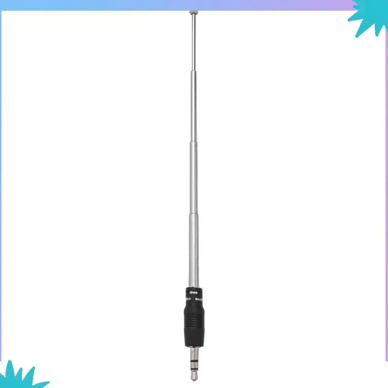 ABZW 8X радиоантенна 3,5 мм 4 секции телескопическая FM антенна радио для мобильного сотового телефона Mp3 Mp4 аудиооборудование