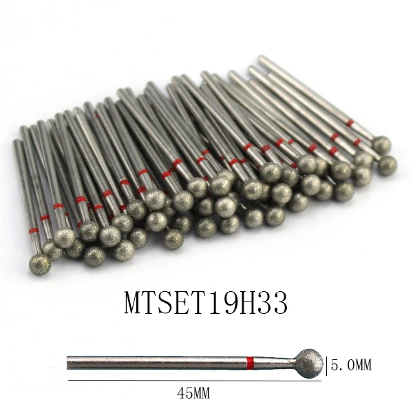 50pc Diamant Nagel Bohrer Häutchen Sauber Bit Set Fräser für Maniküre Elektrische Cutter Bits Zubehör Abgestorbene Haut entfernen