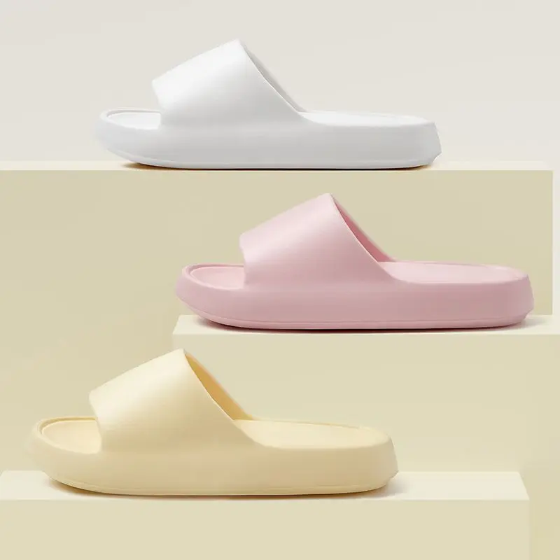 إيفا النساء الصنادل الوجه يتخبط شبشب رجالي بلون بسيط عدم الانزلاق لينة وحيد مريح دش النعال في الهواء الطلق زوجين الأحذية