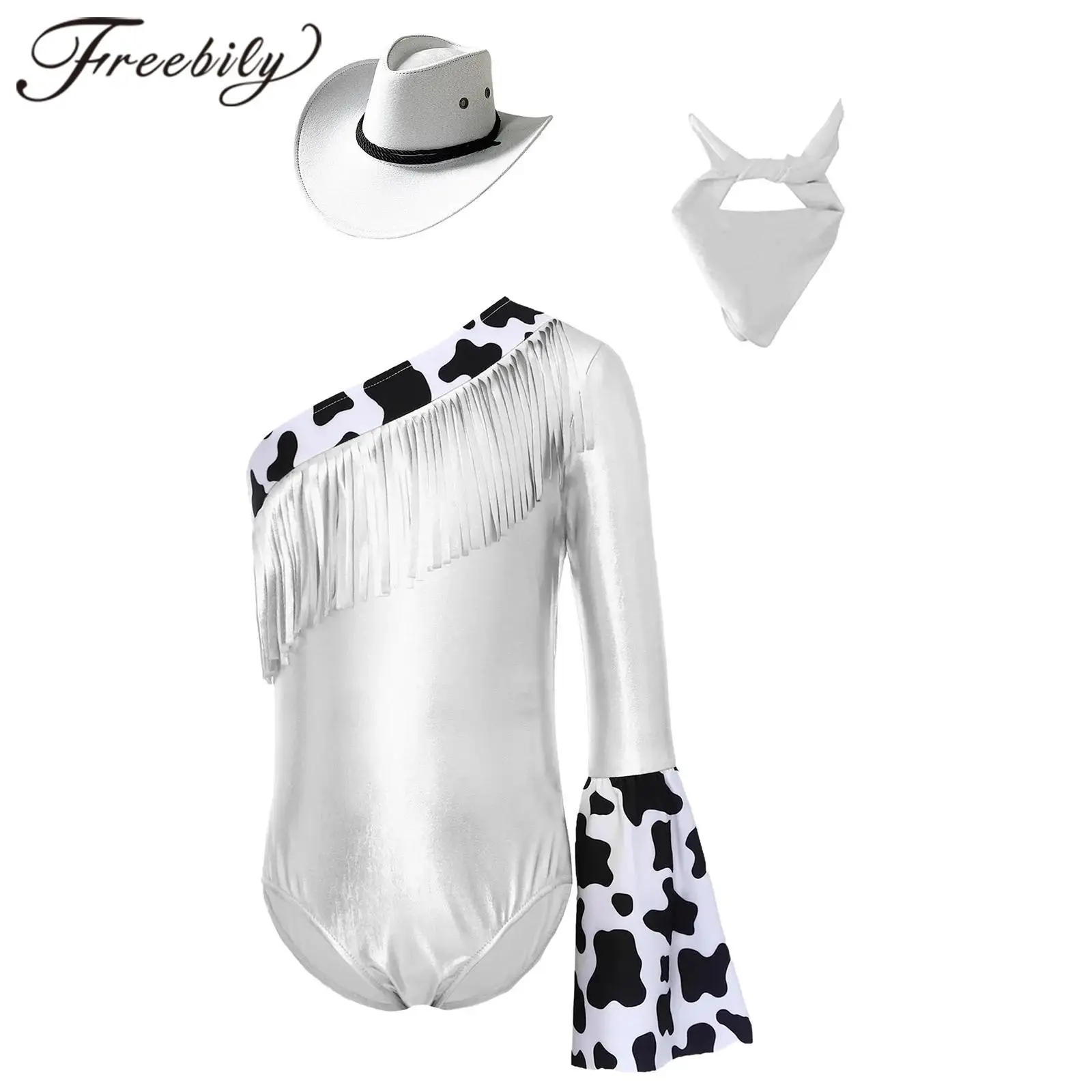 

Детский костюм для танцев в стиле хиппи, наряд для девочек, ковбойский костюм в западном стиле, комбинезон для вечеринки, набор для Хэллоуина и карнавала