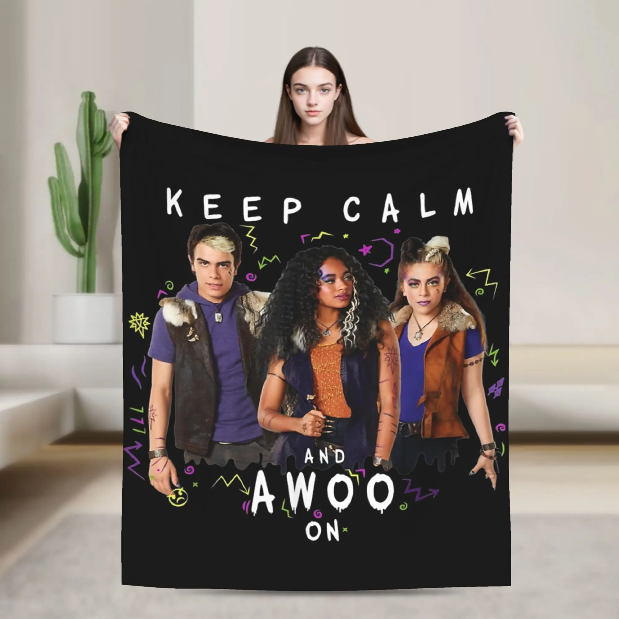 Zombies Dawn of the Vampires Will Knitted Blankets Flannel Throw Blankets Bed Sofa Personalised Soft Warm Bedspreads,