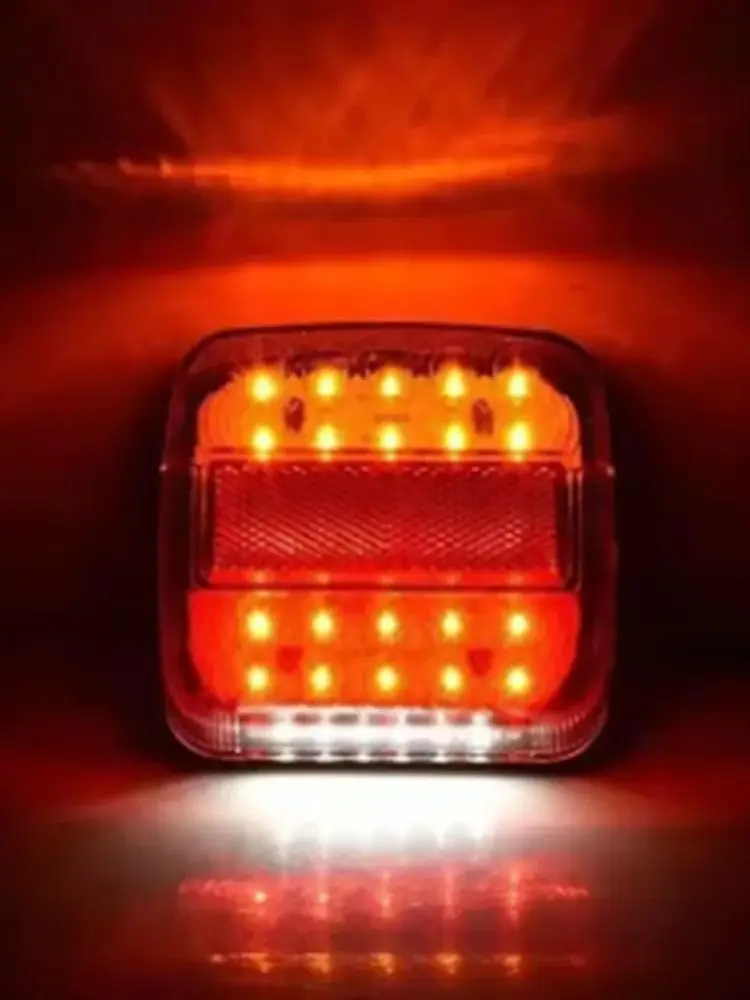 1pc 20LED 12V Waterdicht Duurzaam Auto Vrachtwagen LED Achterlicht Waarschuwingslichten Lamp voor Trailer Caravans - afbeelding 2