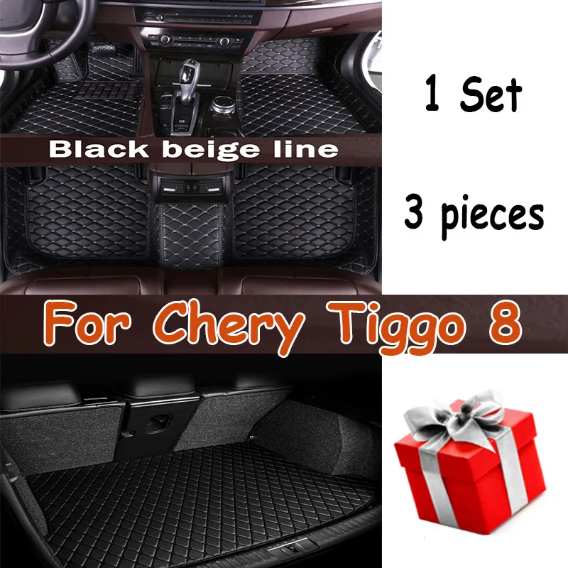 

Car Floor Mats For Chery Tiggo 8/ Tiggo 8 Pro Five Seats 2022 2023 Custom Auto Foot Pads Automobile Cover Interior Accessories