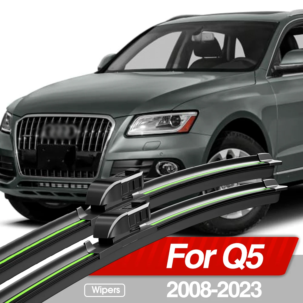 For Audi Q5 8R FY 2008-2023 Front Windshield Wiper Blades 2pcs Windscreen Window Accessories 2011 2013 2014 2016 2017 2018 2020