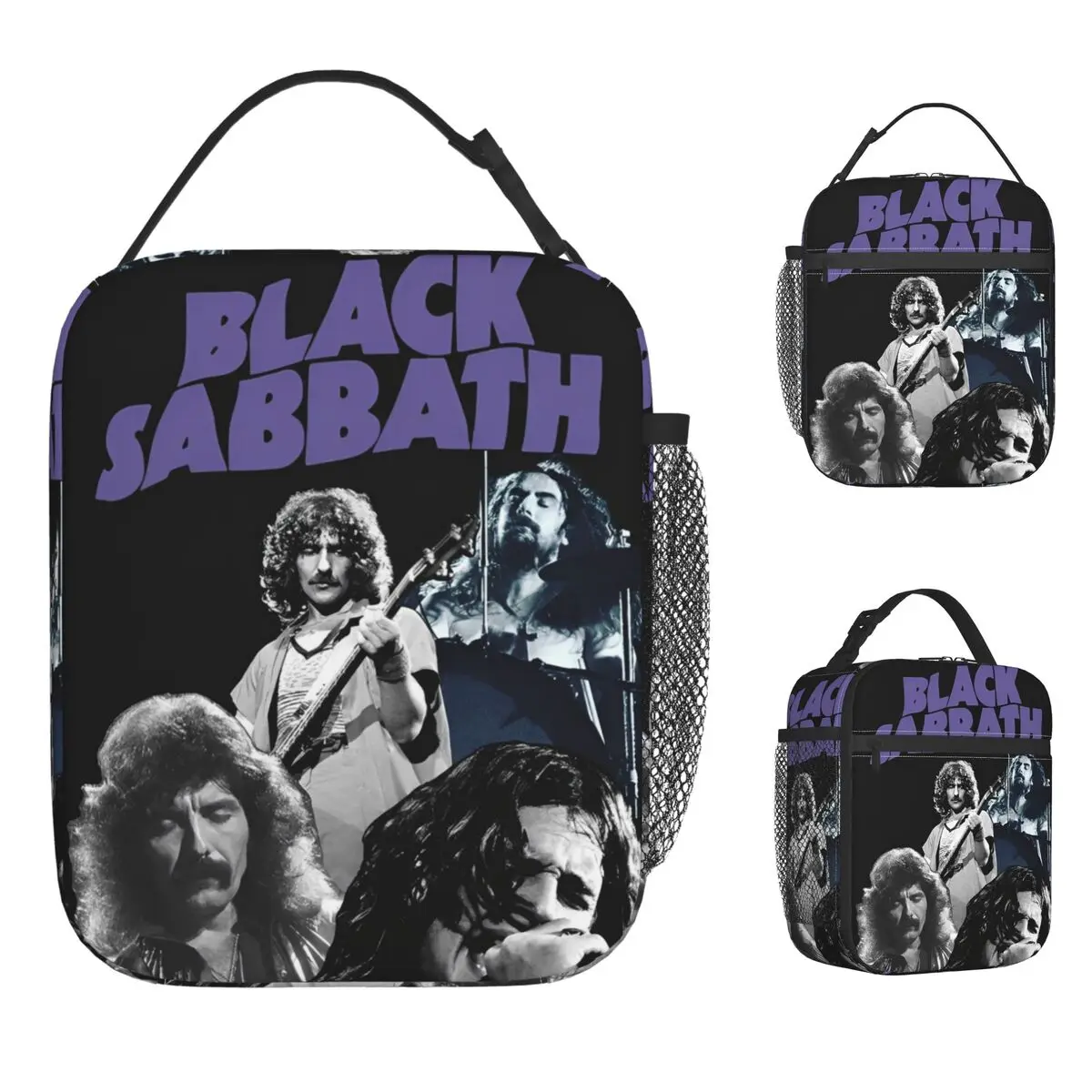 

Черный Sabbath And Ozzy Osbourne Рок-группа Сумка для обеда Ланч-бокс для девочек Сумка-холодильник для пикника Водонепроницаемые термосумки для обеда