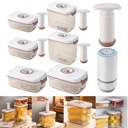 Vacuum Food Storage Box Vacuum Food Container with Time Compass & Air Pump Sealed Food Storage Box Fresh-Keeping for Grains Rice