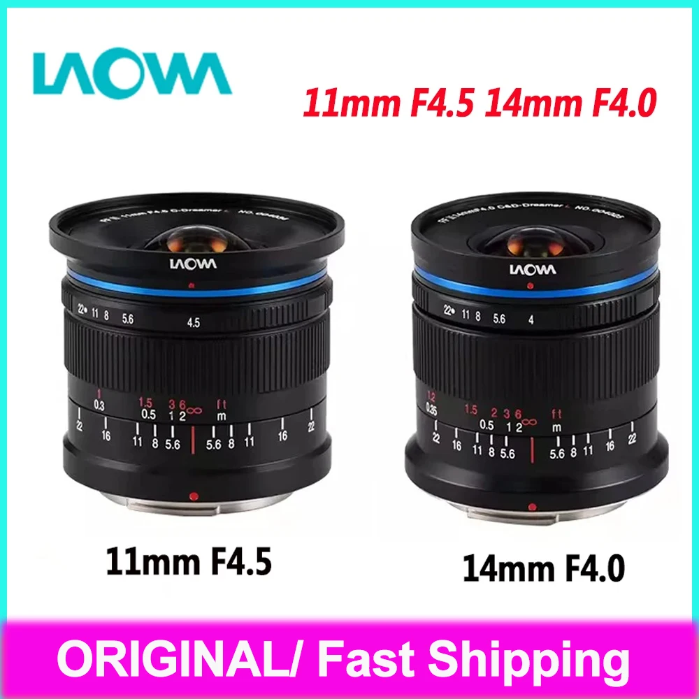 LAOWA 11mm F4.5/14mm F4.0 Camera lens for Canon Nikon Sony Leica DL Sigma/Leica/Panasonic L Full Frame Manual Focus Lens