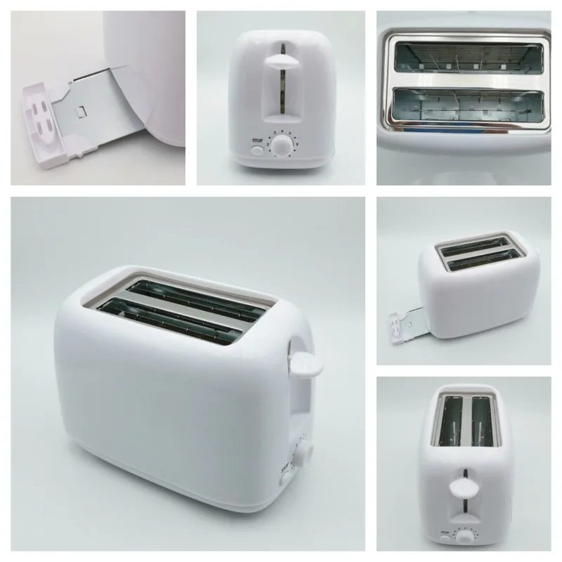 Fully Automatic 2-Slice Breakfast Bread Sandwich Toaster Electric Heating for Outdoor English Operating Instructions