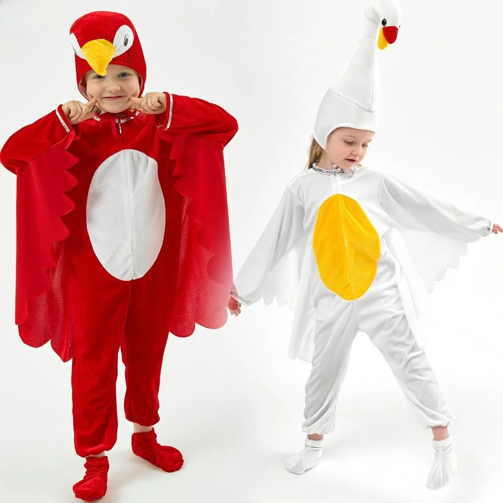 Kinderdag Halloween Animal Onesie Cartoon Danskostuum Rollengang Ezel Vogel Prestatie Outfit Six-One Festival