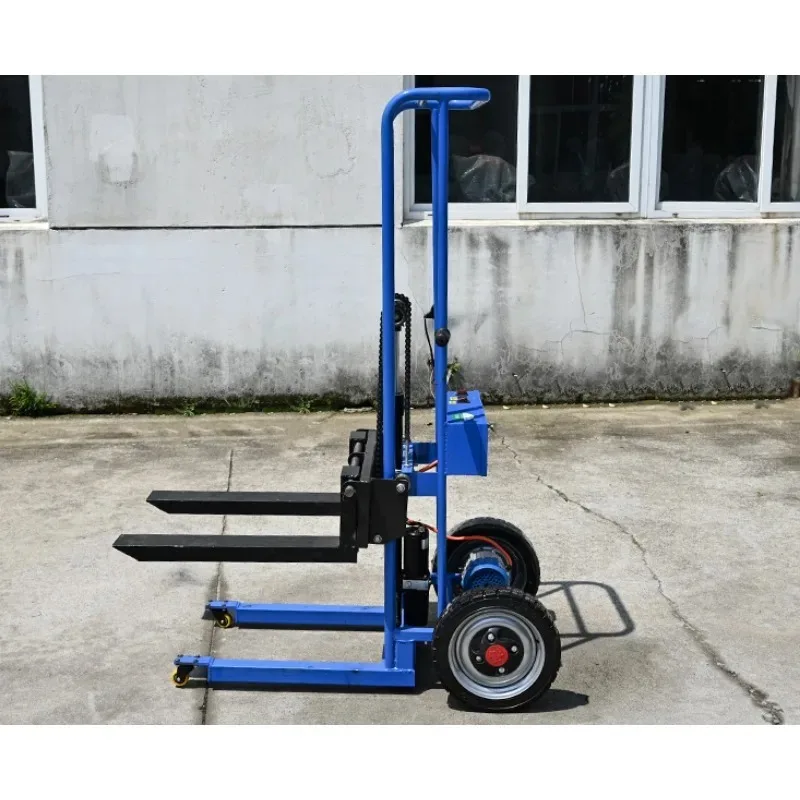 Camion-palette entièrement électrique robuste de 400 kg avec batterie au lithium pour le transport en entrepôt, chargement, déchargement, chariot