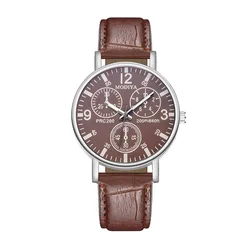 New Fashion Mens Watches Quartz Movement Watch Luxury Leather Strap Watch Waterproof Sport Wristwatch for Man Relógio Masculino