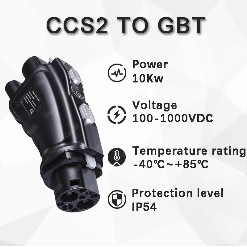 250A CCS2 TO GB/T Ev Adapter Electric Ccs Combo 2 Car Charging Dc Automobile Ccs2 To Gbt Dc Adapter