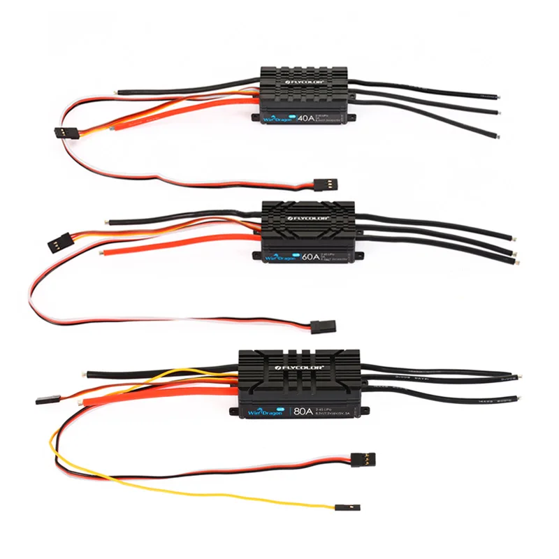 FLYCOLOR WinDragon 2-6S Brushless Speed Controller 20A-130A ESC for RC Airplane Aircraft Helicopter Parts & Accs