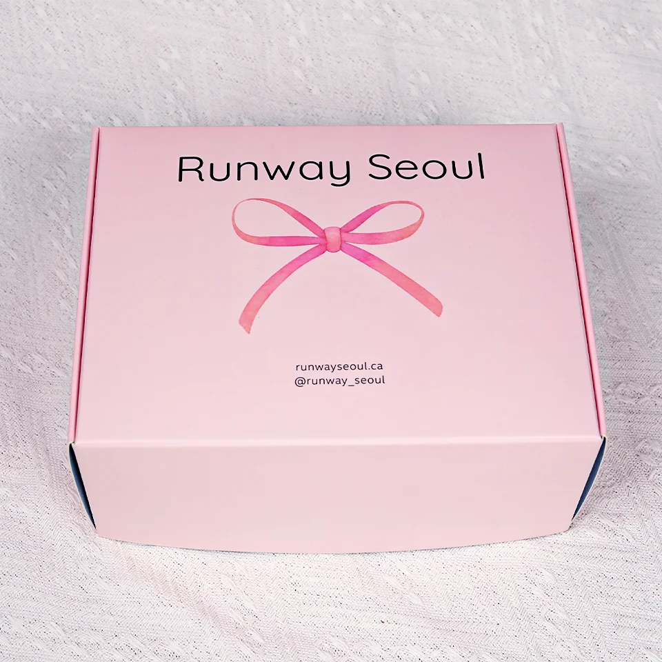 Customized Logo Luxury Pink Cotton Paper Material Jewelry Cardboard Folding Paper Packaging Box