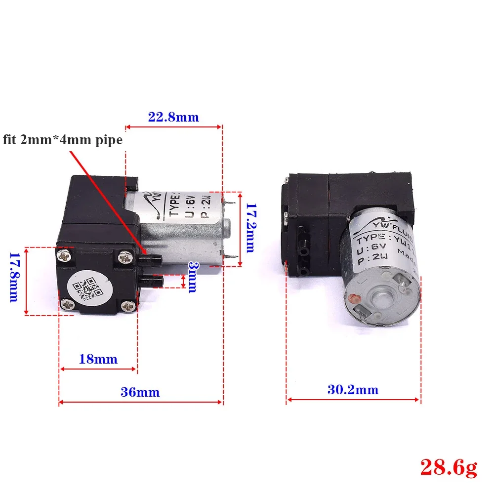 

DC 3 В-6 В 3,7 В 5 В Мини 130 Мотор Воздушно-водяной всасывающий насос Микропоршневой мембранный вакуумный насос Самовсасывающий насос для отбора проб газа и воды